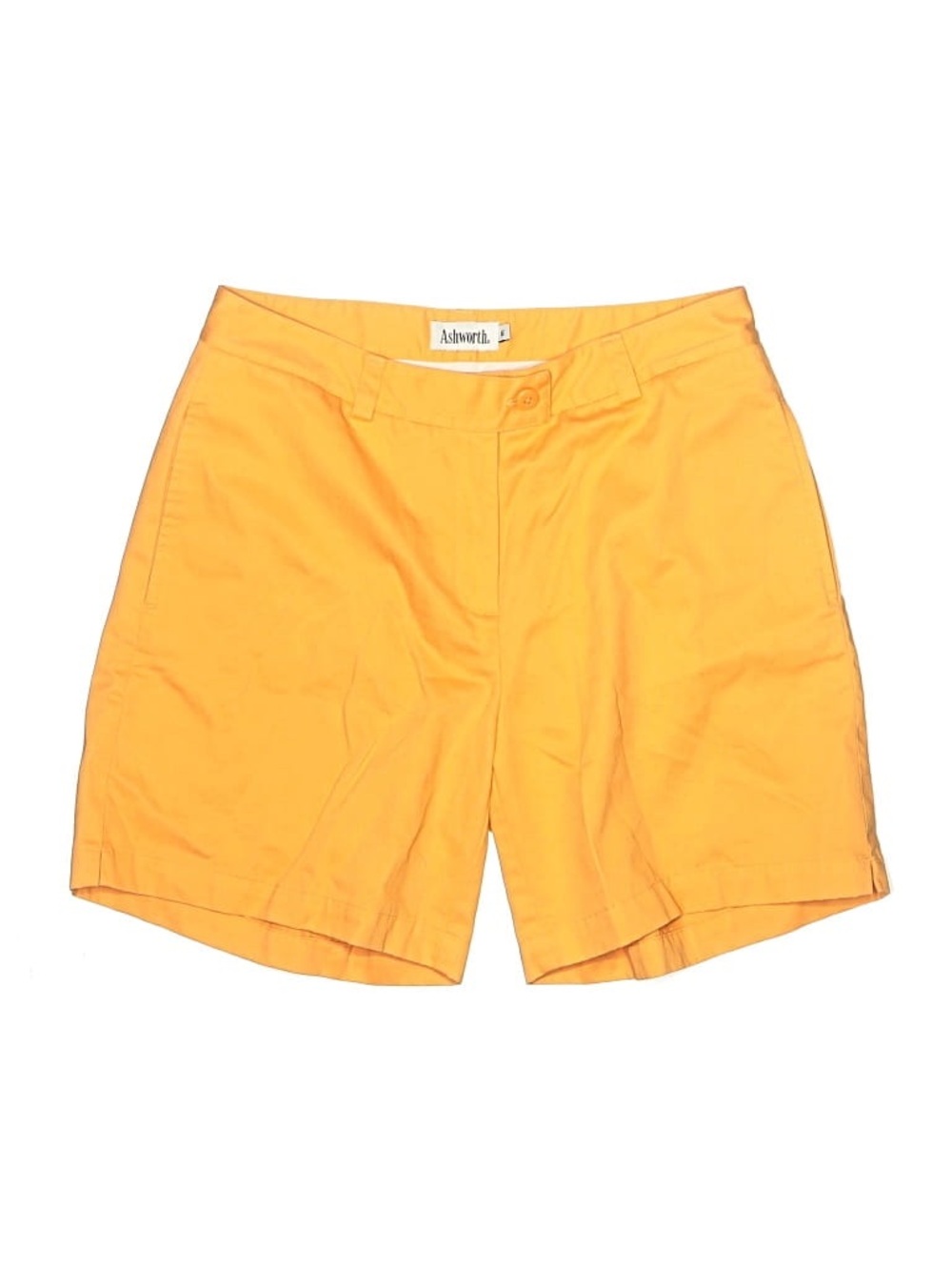 Ashworth Bright “Hermes” Orange Flat-Front Shorts